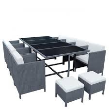 munga 12 places ensemble encastrable salon table de jardin resine tressee gri ensemble table de jardin salon de jardin encastrable table de jardin resine