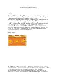 O basquetebol é um esporte altamente popular nos estados unidos. Historia Do Basquetebol 10000010000000000 Docsity