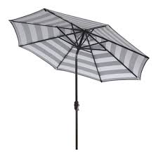 Safavieh athens double top crank umbrella sale $317.69. Safavieh Iris Fashion Line 9 Ft Black White Patio Umbrella Pat8004a Rona