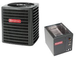 While it is technically possible to repair these coils, there are several important issues to consider. Goodman 2 Ton 13 Seer Air Conditioner With Vertical 17 5 Cased Coil Hvacdirect Com