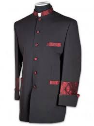 Maybe you would like to learn more about one of these? Quick Ship Clergy Jacket 011 Black Blk Red Brocade Designer Suits For Men Mens Jackets African Attire For Men