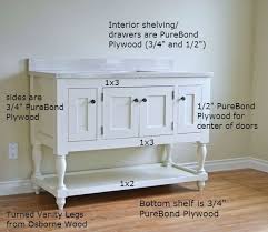 48 Turned Leg Vanity Diy Bathroom Vanity Furniture Plans Diy Furniture