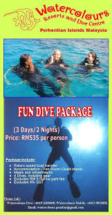 Fun Dive Package Watercoloursresort Pulau Perhentian Beautiful Beach Island Resort Travel Vacation Tours Professional Watercolor Resort Resort Trip