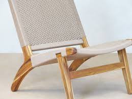 Handwoven Teak Manila Mid Century Modern Lounge Chair The Masaya Lo Mid Century Modern Lounge Chairs Mid Century Lounge Chairs Modern Living Room Lounge Chair