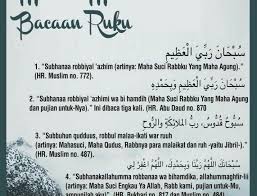 Macam Macam Bacaan Ruku Doa Islam Solat Abdus Salam