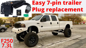 I've encountered a problem with the wiring to the 7 . 2001 7 3 Powerstroke Easy 7 Pin Trailer Plug Replacement Youtube