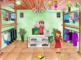 Yeni kıyafetler deneyin, bir dondurma alın,. My Play Home Stores Images Collection