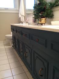 Recommendation steps to painting bathroom cabinets if you're considering painting your own home a darker shade,. Pin By Kristen Tappenden On The Bathroom Refresh Painted Vanity Bathroom Annie Sloan Painted Furniture Painting Bathroom Cabinets