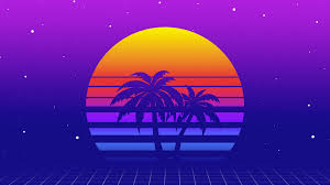 Sunset Retrowave Digital Art Synthwave 4k Wallpaper Hdwallpaper Desktop In 2020 Synthwave Digital Art Hd Wallpaper