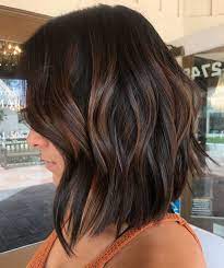 Subtle Brown Balayage Hair Hair Styles Short Hair Balayage Short Dark Hair