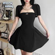DreamyLullaby Summer Bachelor Party Formal Retro Mature Charm Intellectual  Dignified Feminine Women'S Short Sleeve Pleated Dress - AliExpress