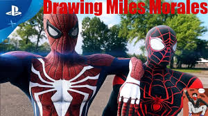 The radiant spiderman miles morales. Drawing Miles Morales Waiting Marvel S Spider Man For Ps5 Youtube