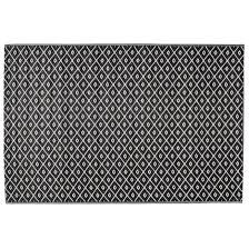 Tapis D Exterieur En Polypropylene Noir Blanc 120 X 180 Cm Kamari Tapis Exterieur Tapis Noir Et Blanc Tapis Noir