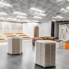 Philosophyfoldscapes Are Designed As A Cost Effective Low Impact Solution For The Under Served Category Of Drop Ceiling In 2020 Ceiling Tiles Drop Ceiling Tiles Tiles
