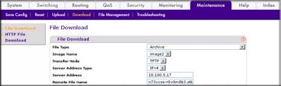 How Do I Download A Backup Image And Make It Active Using The Web Interface On My Managed Switch Answer Netgear Support