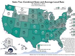 Weekly Map State And Local Sales Tax Rates 2013 Tax