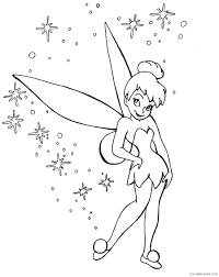 Tinker bell looking over her shoulder. Tinker Bell Coloring Pages Cartoons Tinkerbell Disney Printable 2020 6674 Coloring4free Coloring4free Com