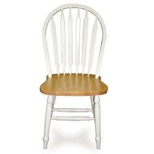 International Concepts C02 213 Windsor 38 High Arrowback Chair White Natural By International Concepts Natural Chair Traditional Dining Chairs Dining Chairs
