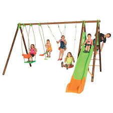 Get great deals on ebay! Portique En Bois Metal Pour Enfant 4 Agres Pf Toboggan 2 30 M Truffaut
