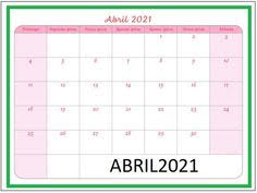 ¿cuándo comienzan y cuáles son estos días? 45 Calendario Abril 2021 Ideas Calendar Printables Print Calendar December 2016 Calendar