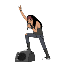 Cartoon man singing illustration free png and psd. Phoenix