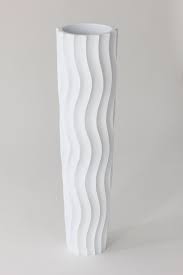 Tall Floor Vase 75 Cm Mango Wood White Amazon Co Uk Lighting Tall White Vase Large Floor Vase Tall Floor Vases
