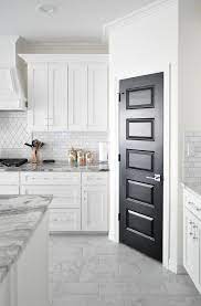 Living With Black Interior Doors 6 Month Update Monica Wants It White Shaker Kitchen Kitchen Remodel Inspiration Shaker Kitchen Cabinets