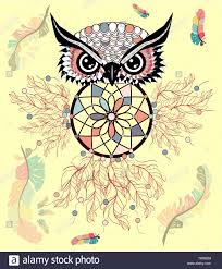 Eulen, süße, mandala, bunt, putzige, groovig, trippig, hippie, psychedelische, thaneeya, thaneeya mccardle. Hand Gezeichnet Verzierten Spirituellen Symbole Totemistischen Und Maskottchen Eule Mit Der Dream Catcher Und Mandalas Boho Style Stock Vektorgrafik Alamy