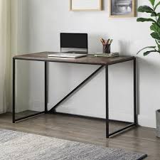 Minimalist small home office ideas with white desk part 24. 46 Inch Home Office Desk Small Home Writing Desk Modern Minimalist Design Brown Wayfair