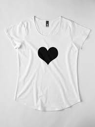 Black And White Heart Background Designs Black Heart Design On White Background Women S Premium T Shirt By Savageandcassin Redbubble Heart Design Black Heart T Shirts For Women