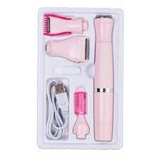 4 في 1 الكهربائية لنزع الشعر الإبط الجزء الخاص الحاجب إزالة الشعر ضد للماء جهاز لسيدة epilator hair hair straightener