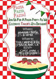 It seems that the days of physical invitations have practically. Printable Pasta Party Invitation Italian Themed Party Invitation Pasta Birthday Party Invitation Cooki Italian Party Pasta Party Italian Themed Parties