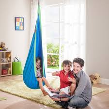 Dalia hanging hammock chair with seat cushions and steel stand enjoy your backyard in comfort and style enjoy your backyard in comfort and style with the dalia hanging egg chair with cushions and stand from sunnydaze decor. Kid Hammock Cocoon Baby Pod Swing Child Hanging Seat Chair Shopee Malaysia