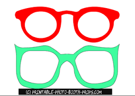 40th Birthday Photo Booth Props Free Printable Free Printable Red And Green Glasses Props Photo Booth Props Free Printables Photo Booth Props Free Party Photo Booth