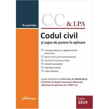 Copierea de continut din prezentul site este supusa regulilor precizate in termeni si conditii! Codul Civil Si Legea De Punere In Aplicare Actualizat La 14 Iunie 2019 Emag Ro