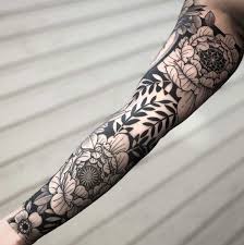 This reaches from the top of the shoulder to the wrist. By Jayce Wallingford Floral Tattoo Sleeve Black Sleeve Tattoo Sleeve Tattoos