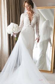 The gown is covered with lace and decorated with applications. Open Back Lace Mermaid Wedding Dress Off 74 Buy