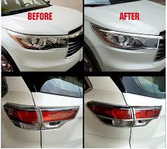 Each and every light is engineered with excellence in mind to allow you to drive safely night and day, in any weather conditions. Accessories Fit For Toyota Highlander Kluger 2014 2015 Chrome Headlight Tail Light Cover Trim Lamp Front Rear Tail Light Covers Trim Coverlight Trim Aliexpress