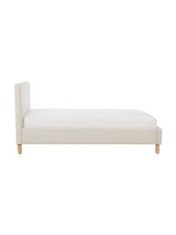 Imbottitura da 100 gr/mq, ideale per rivestire il letto durante la primavera/autunno. Letto Imbottito In Tessuto Beige Celeste Westwingnow