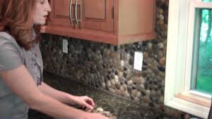 Suitable for commercial and residential applications, this 12 in. River Pebble Tile Kitchen Backsplash A Diy Project Anyone Can Do