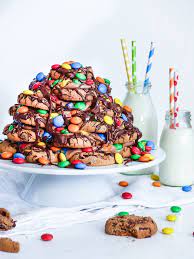 Variety is determined by availability. Chocolate Chip Cookie M M Und Nutella Kuchen Rezeptebuch Com