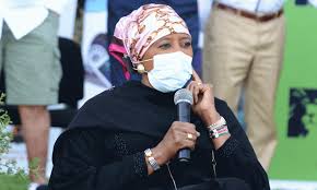 Sports cs amina mohamed and her late husband khalid ahmed in a file photo. Uhuru Condoles With Sports Cs Amina Mohamed After Losing Husband
