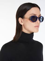 Max Mara Round Sunglasses Oversized Round Sunglasses Amber Brown EDNA Max  Mara New Releases