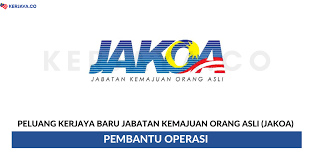 Jabatan kemajuan orang asli (jakoa) adalah merupakan nama baru bagi menggantikan nama lama iaitu jabatan hal ehwal orang asli (jheoa). Jawatan Kosong Terkini Jabatan Kemajuan Orang Asli Malaysia Jakoa Pembantu Operasi Kerja Kosong Kerajaan Swasta