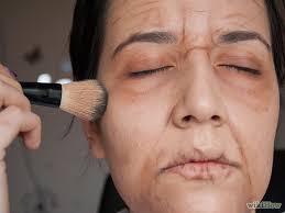 How To Look Like An Elderly Person For Halloween Old Age Makeup Old Lady Makeup Elderly Makeup
