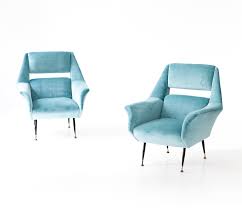Get cozy in your living room space with an arm chair or chaise lounge chair. Pair Of Italian Velvet Lounge Chairs By Gigi Radice For Minotti 92615