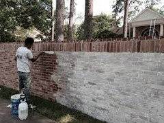 If house has mixed materials such as siding and brick, add caulk along surface where different materials meet. Updating Ugly Brick Exterior