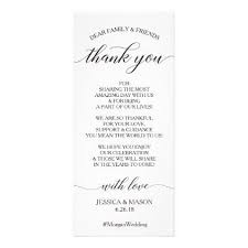 Wedding Thank You Place Card Classic Script Zazzle Com In 2020 Wedding Thank You Fall Wedding Invitations Diy Wedding Invitation Styles