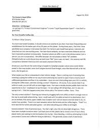 Awesome Customer Complaint Letter To Tim Horton S Regarding Their Dreadful Coffee Lids