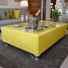 4.8 out of 5 stars 3,665. Bespoke Puro Buttercup Fabric Glass Coffee Table F D Interiors Ltd